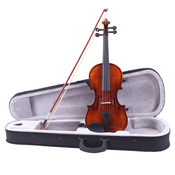 Glarry GV201 Antiqued Bright Solid Wood Violin 3/4 4/4 - Glarrymusic